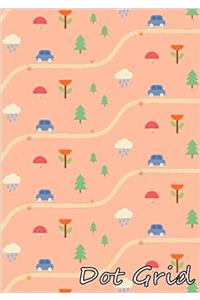 Dot Grid Notebook: Mini Car