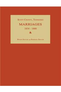 Scott County, Tennessee, Marriages 1854-1880