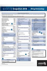 ICD-10-CM 2018 Snapshot Coding Cards: Allergy/Immunology