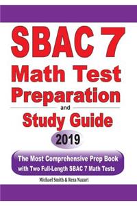 SBAC 7 Math Test Preparation and Study Guide