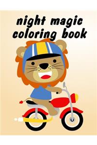 Night Magic Coloring Book