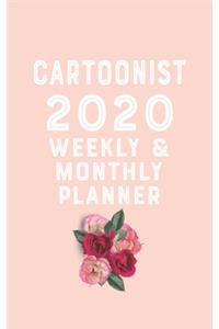 cartoonist 2020 Monthly Weekly Planner cartoonist Occupation Planner A beautiful