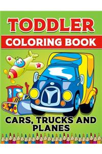 Toddler Coloring Book Cars Trucks And Planes