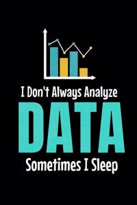 I Don't Always Analyze Data Sometimes I Sleep