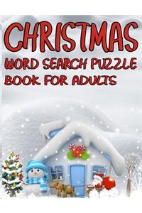 Christmas Word Search Puzzle Book For Adults