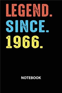 Legend Since 1966 Notebook