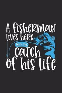 A fisherman lives here with the catch