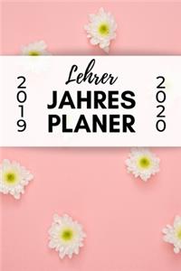 Lehrer Jahres Planer 2019 2020