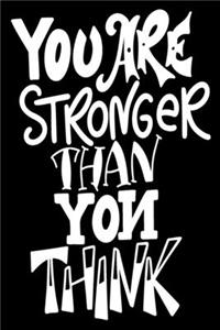 You Are Stronger Than Yon Think