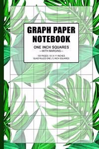 Graph Paper Notebook 1 Inch Squares