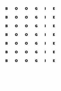 Cool Boogie Retro Minimalist 120 Page Notebook Lined Journal