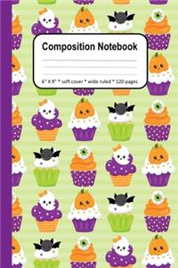Halloween Cupcake Composition Notebook
