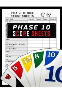 Phase 10 Score Sheets