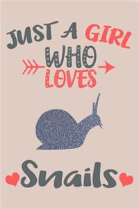 Just A Girl Who Loves Snails Journal