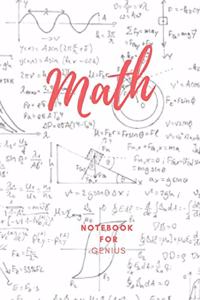 Math Notebook for Genius