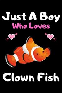 Just a boy who loves clown fish