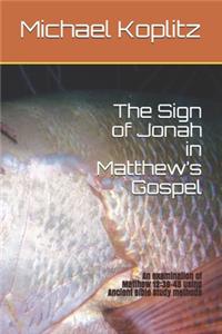 Sign of Jonah in Matthew's Gospel