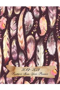 2019-2021 Feathers Three Year Planner