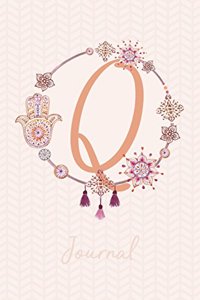 Beautiful Bohemian Style Journal with Initial