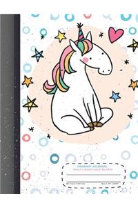 primary journal half lined half blank
