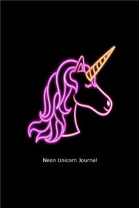 Neon Unicorn Journal