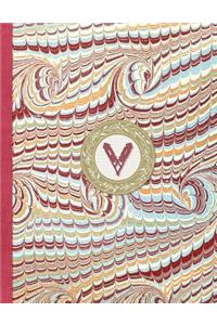 Monogrammed Planner 2019 Personalized Initial Letter V