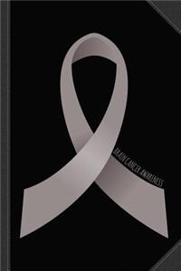 Brain Cancer Awareness Ribbon Journal Notebook