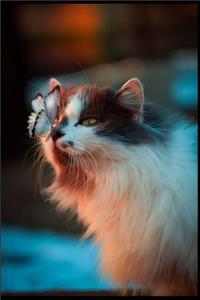 Butterfly with Cat Notebook