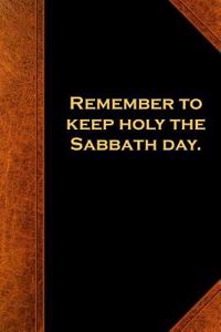 Religious Journal 3rd Commandment Vintage Style Traditional