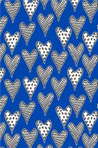 Journal Notebook Abstract Hearts Pattern 3