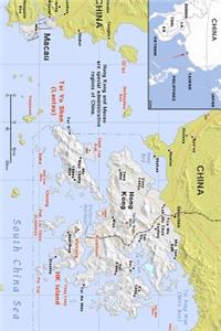 Modern Day Color Map of Hong Kong and Macau in China Journal