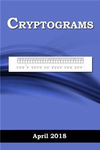 Cryptograms: April 2018
