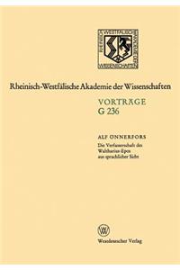 Die Verfasserschaft Des Waltharius-Epos Aus Sprachlicher Sicht