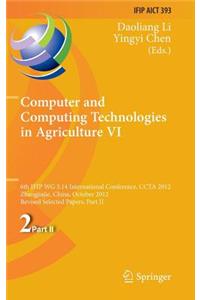 Computer and Computing Technologies in Agriculture VI