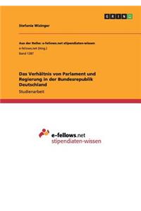 Das Verhältnis von Parlament und Regierung in der Bundesrepublik Deutschland