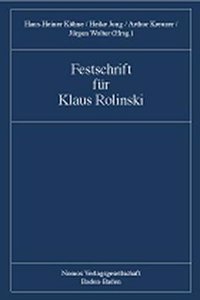 Festschrift Fur Klaus Rolinski