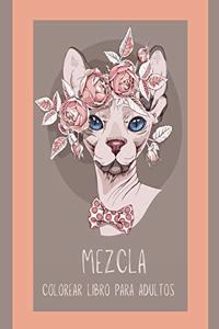 Mezcla Colorear Libro para Adultos