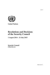 Resolutions and Decisions of the Security Council 2014-2015