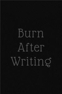 burn after writing