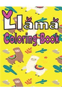 llama coloring book