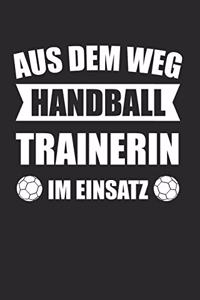 Aus Dem Weg Handball Trainiern Im Einsatz