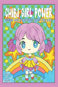 Chibi Girl Power Kawaii Girls Coloring Book
