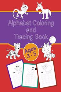 Alphabet Coloring and Tracing Book