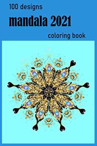 100 designs mandala coloring book