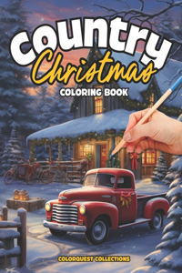 Country Christmas Coloring Book