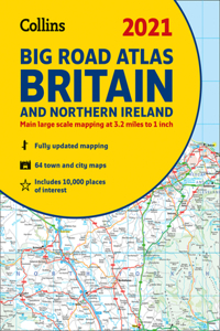 2021 Collins Big Road Atlas Britain and Northern Ireland