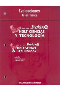 Florida Holt Ciencias y Tecnologia Evaluaciones/Florida Holt Science & Technology Assessments: Nivel Rojo/Level Red