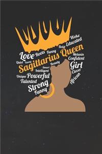 Sagittarius Notebook 'Sagittarius Queen' - Zodiac Diary - Horoscope Journal - Sagittarius Gifts for Her
