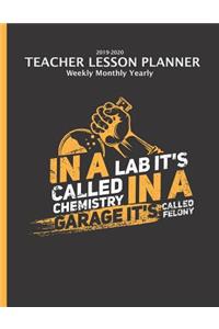 Chemistry Teacher Lesson Planner 2019-2020 Monthly Weekly