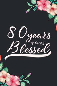 Blessed 80th Birthday Journal